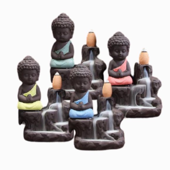 Seams New Other - ONLY 1 LEFT! Little Buddha Monk Incense Burner